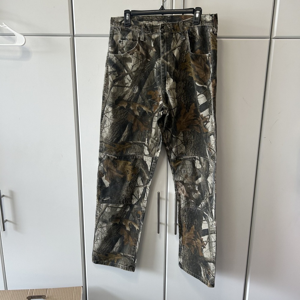 Wrangler Authentic Jeans Mens 36x34 RealTree Hardwoods Camo Denim Pants 97GR1HH